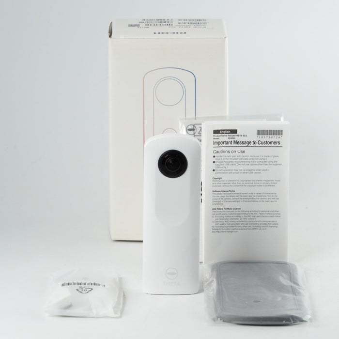 RICOH THETA SC2 WHITE ホワイト 360度全天球カメラ 360°手振れ補正機能搭載 4K動画 リコー シータ 910800 #13995