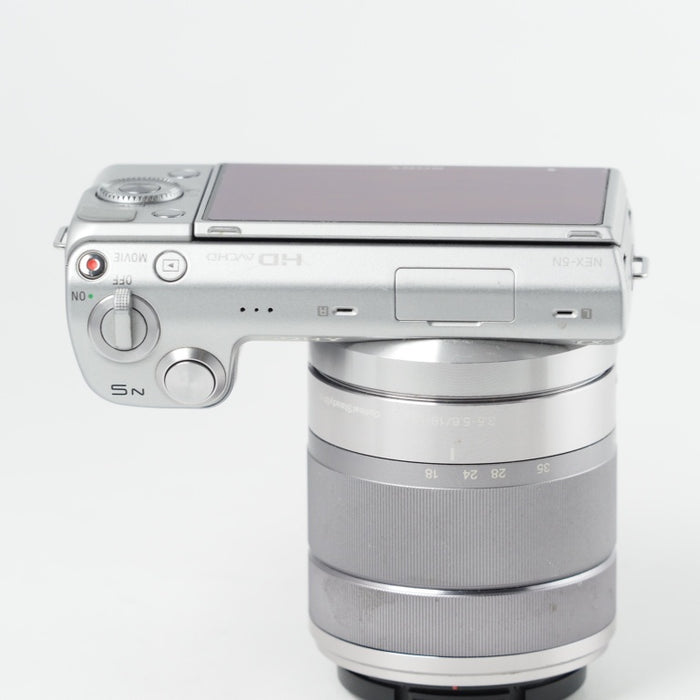 SONY α NEX-5N ダブルレンズキット E 16mm F2.8+E 18-55mm F3.5-5.6 OSS付属 シルバー NEX-5ND/S #14538