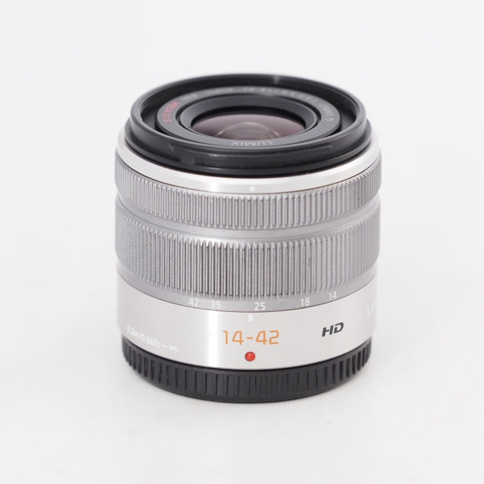 Panasonic パナソニック LUMIX G VARIO 14-42mm/F3.5-5.6 II ASPH./MEGA O.I.S. シルバー H-FS1442A-S 標準ズームレンズ マイクロフォーサーズ用 #13187