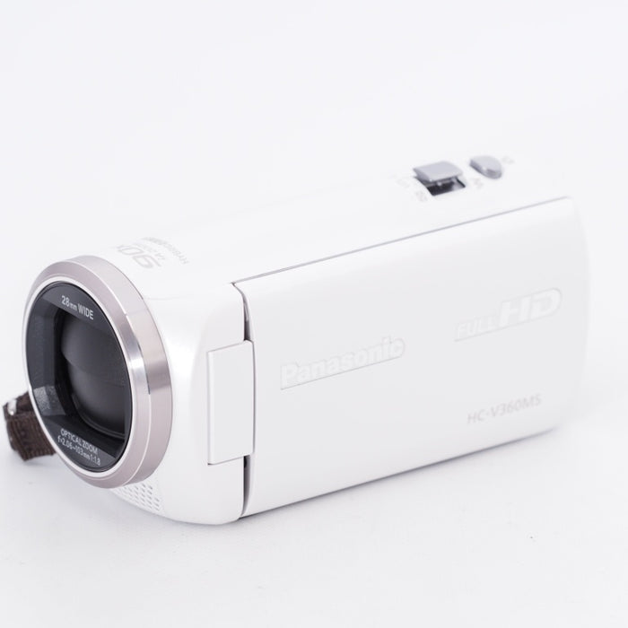 Panasonic パナソニック HDビデオカメラ V360MS 16GB 高倍率90倍ズーム ホワイト HC-V360MS-W #9932