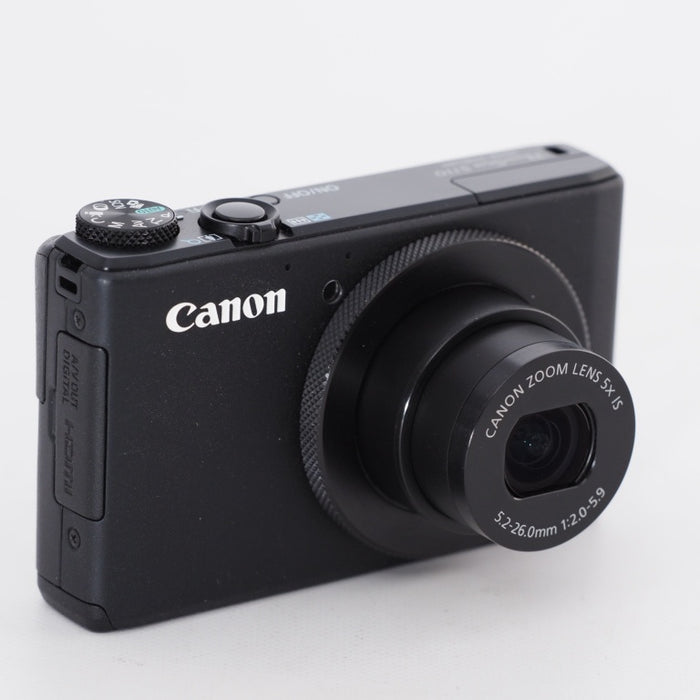 Canon キヤノン デジタルカメラ PowerShot S110 約1210万画素 F2.0 光学5倍ズーム ブラック PSS110(BK) #11478