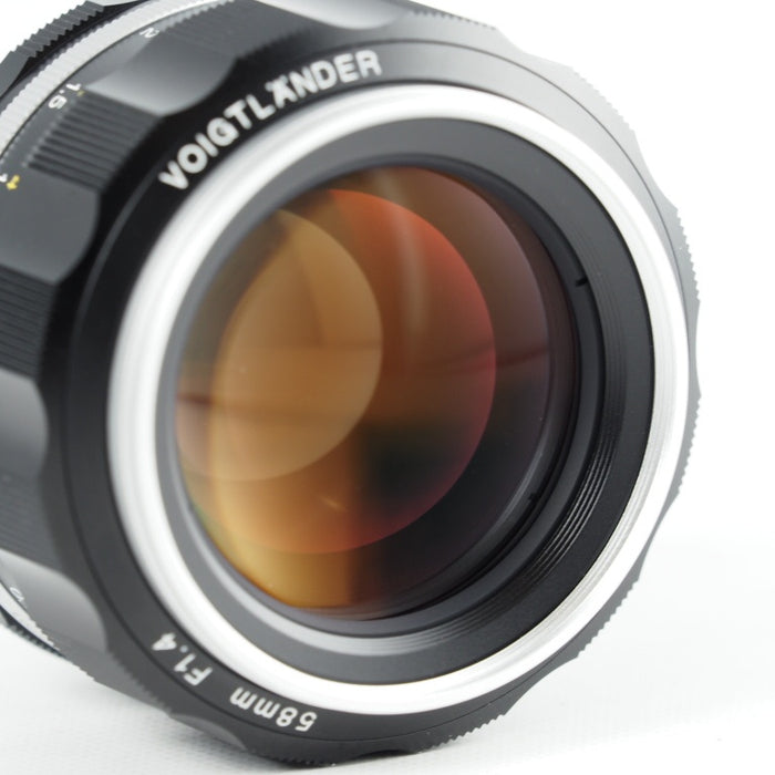 VoightLander NOKTON 58mm F1.4 SLIIS Ai-S ニコン Fマウント シルバーリム フォクトレンダー 単焦点レンズ #13905