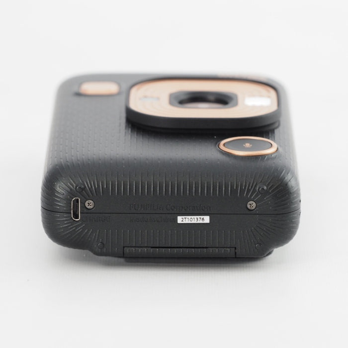 FUJIFILM 富士フイルム チェキ インスタントカメラ/スマホプリンター instax mini LiPlay エレガントブラック INS MINI HM1 ELEGANT BLACK #13608