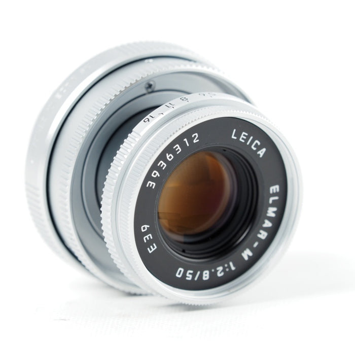 Leica ELMAR-M 50mm F/2.8 E39 Lens In シルバー エルマーM ライカ Mマウント 11823 #14640