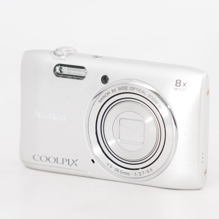 Nikon ニコン デジタルカメラ COOLPIX S3600 8倍ズーム 2005万画素 クリスタルシルバー S3600SL #13367