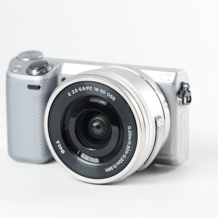 SONY ソニー デジタル一眼カメラ NEX-5T パワーズームレンズキット シルバー NEX-5T NEX-5TL-S #13786