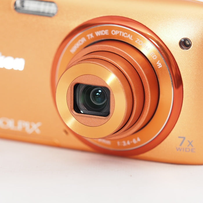 Nikon デジタルカメラ COOLPIX S3500 光学7倍ズーム 有効画素数 2005万画素 アプリコットオレンジ S3500OR #13126