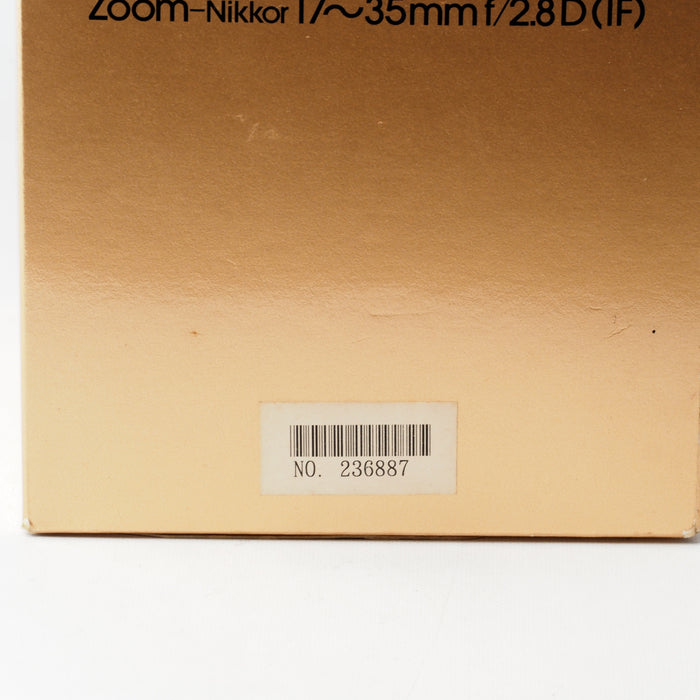 Nikon AF-S Zoom Nikkor 17-35mm f/2.8D IF-ED Fマウント #16100