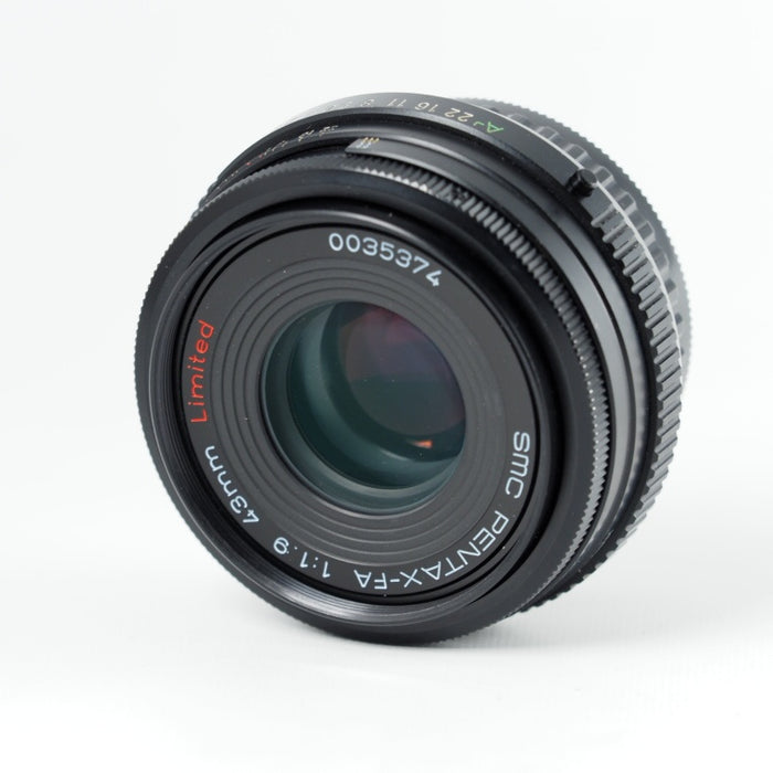 ペンタックス smc PENTAX-FA 43mm F1.9 Limited ブラック Kマウント 標準単焦点レンズ フルサイズ対応 #13987