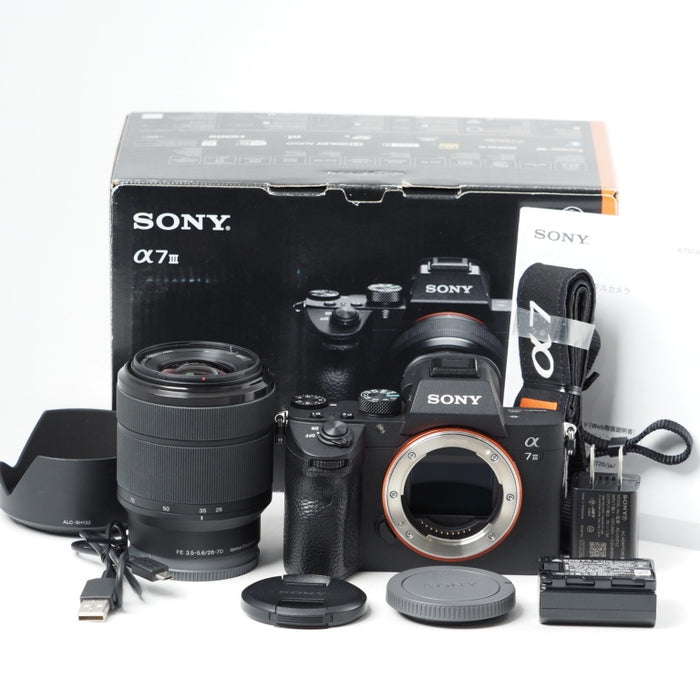 SONY α7M3 ズームレンズキット(同梱レンズ:SEL2870) ソニー フルサイズ ミラーレス一眼カメラ ILCE-7M3K #14629