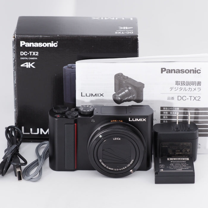 Panasonic パナソニック コンパクトデジタルカメラ LUMIX TX2 光学15倍 ブラック DC-TX2-K #10550