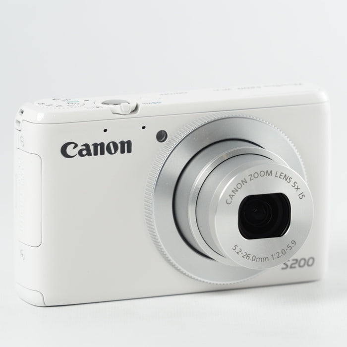 Canon デジタルカメラ PowerShot S200(ホワイト) F値2.0 広角24mm 光学5倍ズーム PSS200(WH) #13705