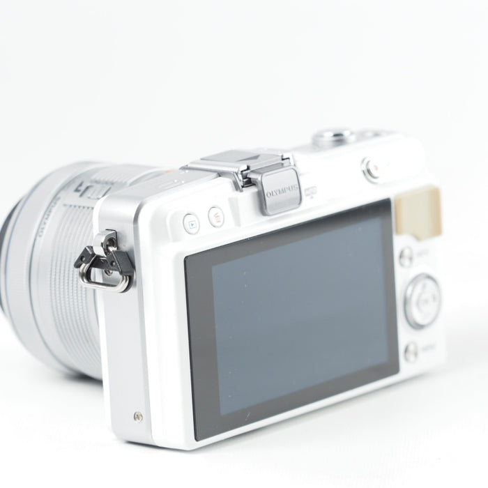 OLYMPUS オリンパス ミラーレス一眼 PEN mini E-PM2 レンズキット ホワイト E-PM2 LKIT WHT #14038
