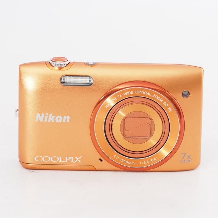 Nikon デジタルカメラ COOLPIX S3500 光学7倍ズーム 有効画素数 2005万画素 アプリコットオレンジ S3500OR #13126
