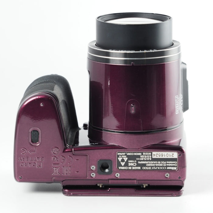 Nikon デジタルカメラ COOLPIX B500 光学40倍ズーム 1602万画素  Wi-Fi 単三電池 プラム B500PU #13857