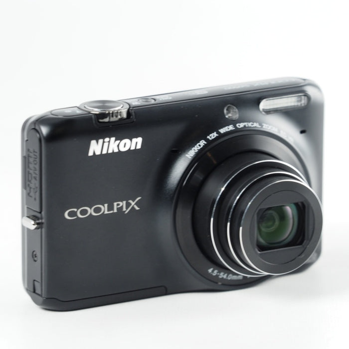 Nikon COOLPIX S6500 光学12倍ズーム Wi-Fi対応 スマートブラック ニコン デジタルカメラ S6500BK #13830