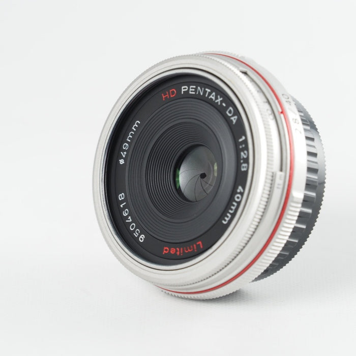 ペンタックス HD PENTAX-DA 40mm F2.8 Limited シルバー 軽量 薄型 パンケーキレンズ, DA リミテッド 21400 #13805