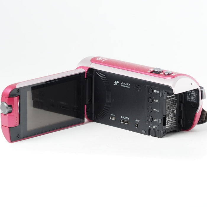 Panasonic HDビデオカメラ W580M 32GB サブカメラ搭載 高倍率90倍ズーム ピンク HC-W580M-P #14665