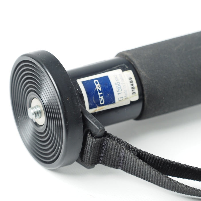 GITZO G1568 MK2 MONOPOD ジッツオ 28mm 4段 カーボン製 一脚 ストラップ付 フランス製/Made in France #13942