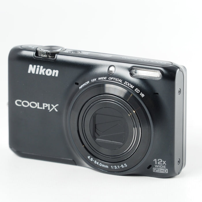 Nikon COOLPIX S6500 光学12倍ズーム Wi-Fi対応 スマートブラック ニコン デジタルカメラ S6500BK #13830