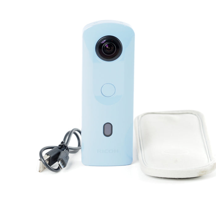 RICOH THETA SC2 BLUE ブルー 360度全天球カメラ 360°手振れ補正機能搭載 4K動画 進化したHDR合成機能 #13968