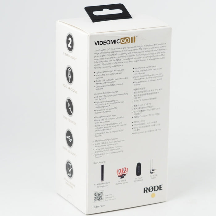RODE Microphones Videomic GOII ビデオマイク ゴー II ショットガンマイク VMGOII ロード #14370【未使用品】