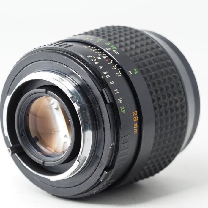MINOLTA New MD 28mm F2 単焦点 広角レンズ MDマウント #15904