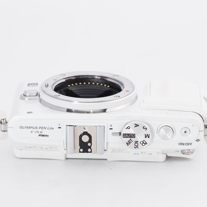 【ジャンク品】OLYMPUS オリンパス ミラーレス一眼 PEN Lite E-PL6 ボディ ホワイト E-PL6 BODY WHT #10883