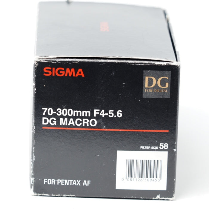 SIGMA 望遠ズームレンズ 70-300mm F4-5.6 DG MACRO ペンタックス Kマウント用 509453 #15436