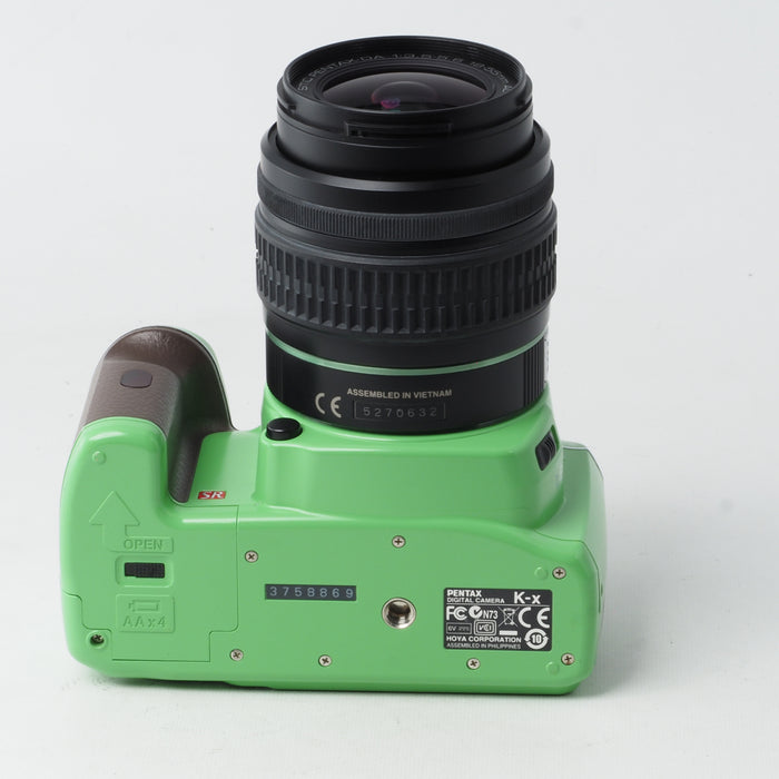 PENTAX K-X Kx 18-55mm レンズキット オーダーカラー ホワイト×グリーン #14931