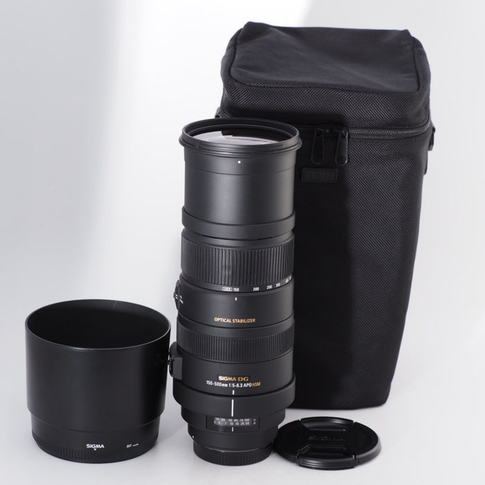 SIGMA シグマ 望遠ズームレンズ APO 150-500mm F5-6.3 DG OS HSM キヤノン EFマウント用 フルサイズ対応 737542 #11404