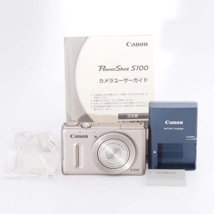 Canon キヤノン コンパクトデジタルカメラ PowerShot S100 シルバー PSS100(SL) 1210万画素 広角24mm 光学5倍ズーム 3.0型TFT液晶カラーモニター #11690