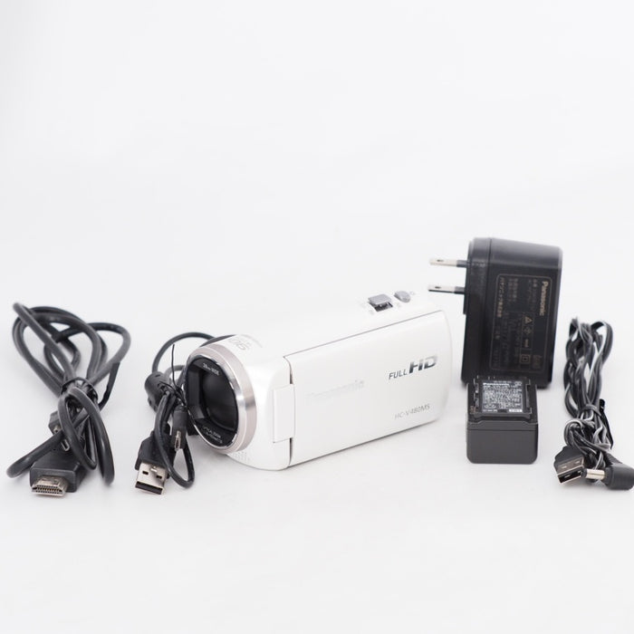 Panasonic パナソニック HDビデオカメラ V480MS 32GB 高倍率90倍ズーム ホワイト HC-V480MS-W #13159