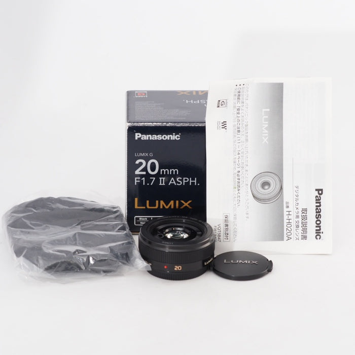 Panasonic 単焦点レンズ マイクロフォーサーズ用 ルミックス G 20mm/F1.7 II ASPH. ブラック H-H020A-K #13262
