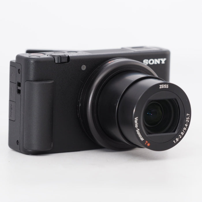 SONY ソニー VLOGCAM Vlog用カメラ ZV-1 シューティンググリップキット(同梱グリップ:GP-VPT2BTブラック、バッテリーパック+1個) ウィンドスクリーン付属 24-70mm F1.8-2.8 ズームレンズ ブラック ZV-1G B #13043