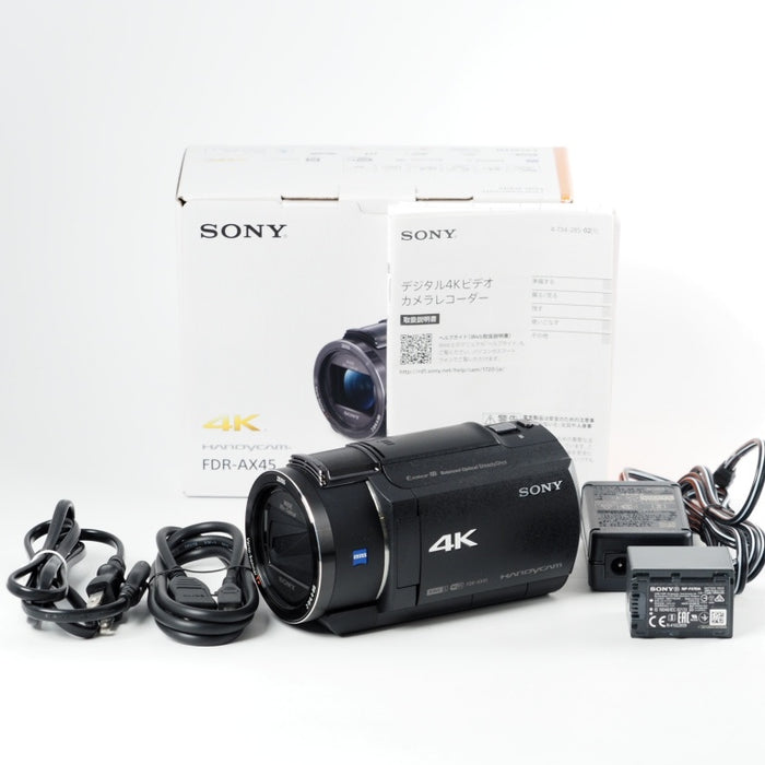SONY ソニー デジタルビデオカメラ Handycam FDR-AX45 4K 64GB 光学20倍 ブラック #13838