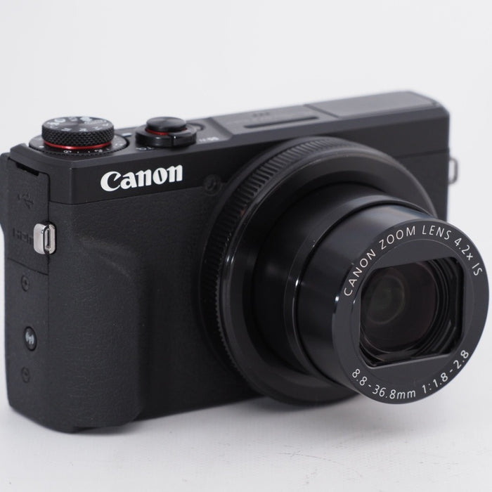 Canon キヤノン コンパクトデジタルカメラ PowerShot G7 X Mark III ブラック 1.0型センサー/F1.8レンズ/光学4.2倍ズーム PSG7XMARKIIIBK #11024