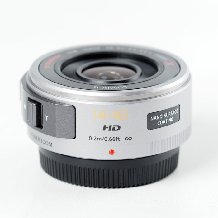 Panasonic LUMIX G X VARIO PZ 14-42mm/F3.5-5.6 ASPH./POWER O.I.S. シルバー H-PS14042-S マイクロフォーサーズ #14031