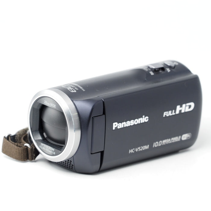 Panasonic HDビデオカメラ V520 内蔵メモリー32GB ダークネイビー HC-V520M-A #15093