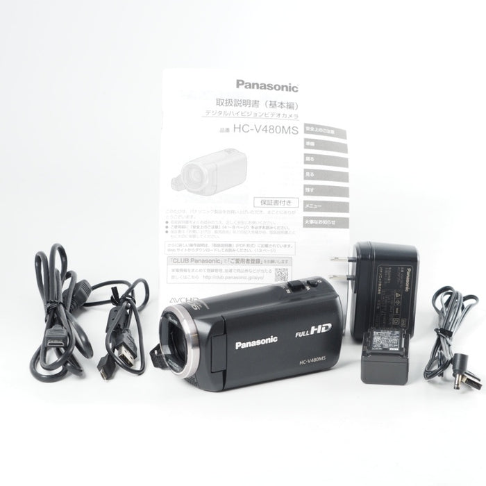 Panasonic パナソニック HDビデオカメラ V480MS 32GB 高倍率90倍ズーム ブラック HC-V480MS-K #13813