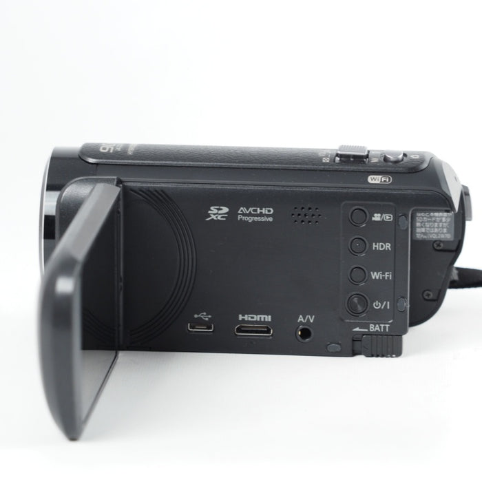 Panasonic HDビデオカメラ ブラック HC-V495M-K 内蔵メモリー64GB ワイプ撮り 光学50倍/iA90倍の高倍率ズーム 5軸ハイブリッド手ブレ補正 小型軽量 #13772