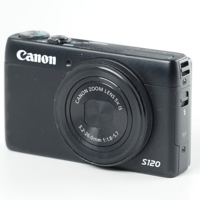Canon キヤノン デジタルカメラ PowerShot S120 ブラック F値1.8 広角24mm 光学5倍ズーム PSS120(BK)  #13798