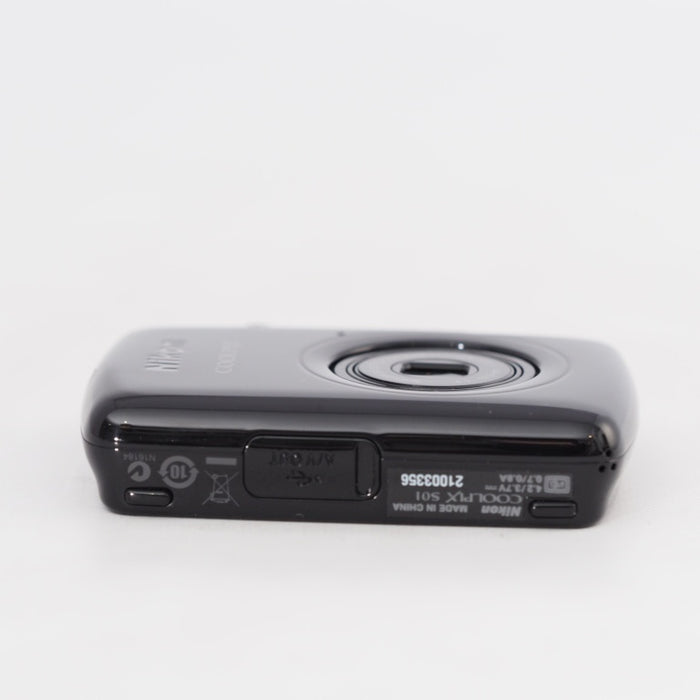 Nikon ニコン コンパクトデジタルカメラ COOLPIX S01 超小型ボディ タッチパネル液晶 ブラック S01BK #13336