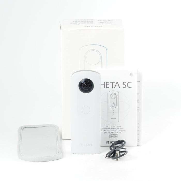 RICOH 360度カメラ RICOH THETA SC (ホワイト) リコー 全天球カメラ 910740 #13823