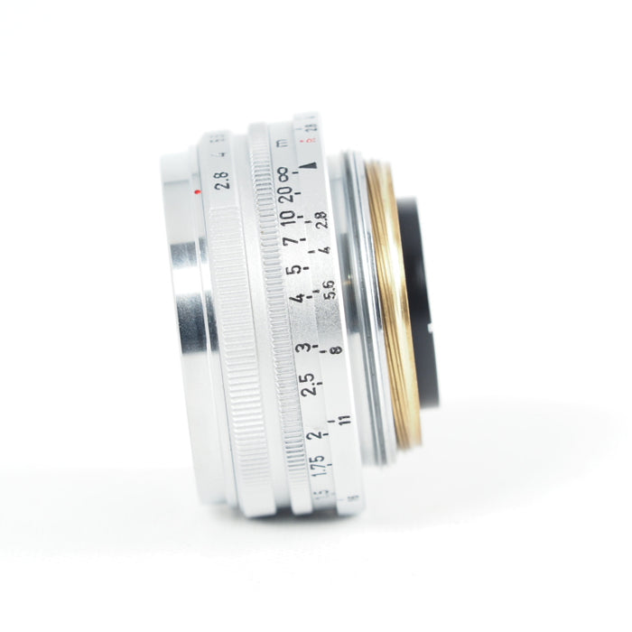 Canon 28mm f2.8 Lens LTM L39 キヤノン ライカL39マウント 前後純正キャップ #13806