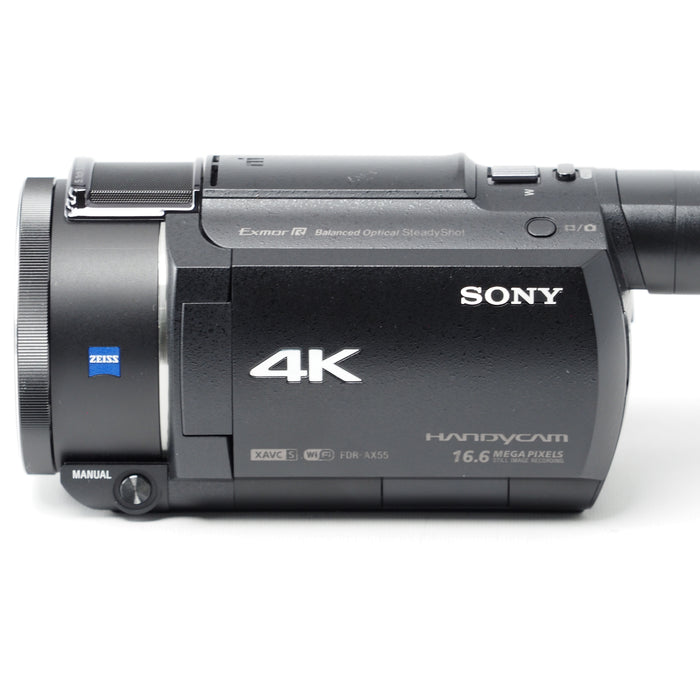 SONY Handycam FDR-AX55 ブラック 4K ビデオカメラ 64GB 光学20倍 #15581