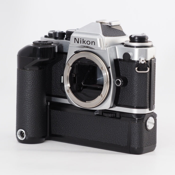 Nikon ニコン フィルム一眼レフ FE2 シルバー ボディ + モータードライブ MD-12 #13315