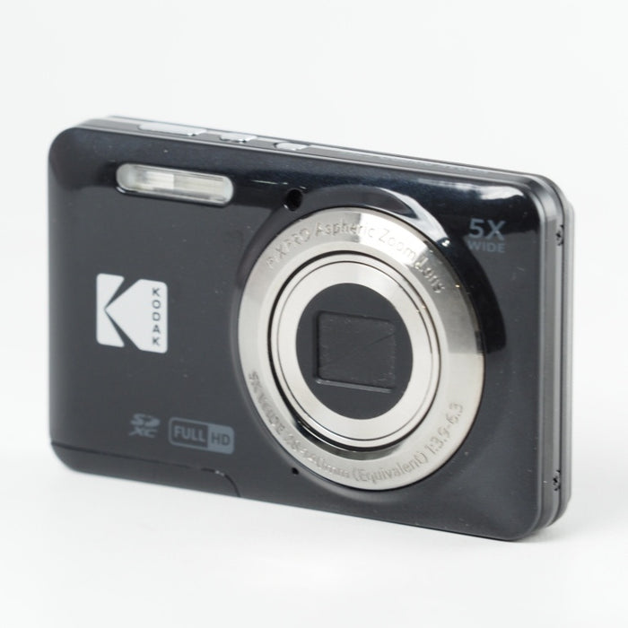 KODAK コダック PIXPRO FZ55-BK 16MP コンパクトデジタルカメラ 光学5倍ズーム 広角 28mm 2.7インチ液晶画面 ブラック #13652