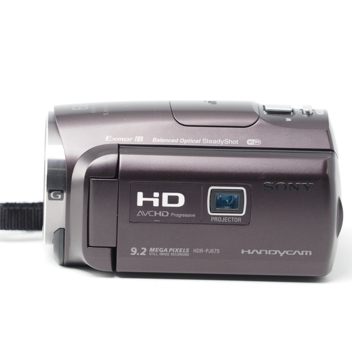 SONY HDビデオカメラ Handycam HDR-PJ670 ボルドーブラウン #15161