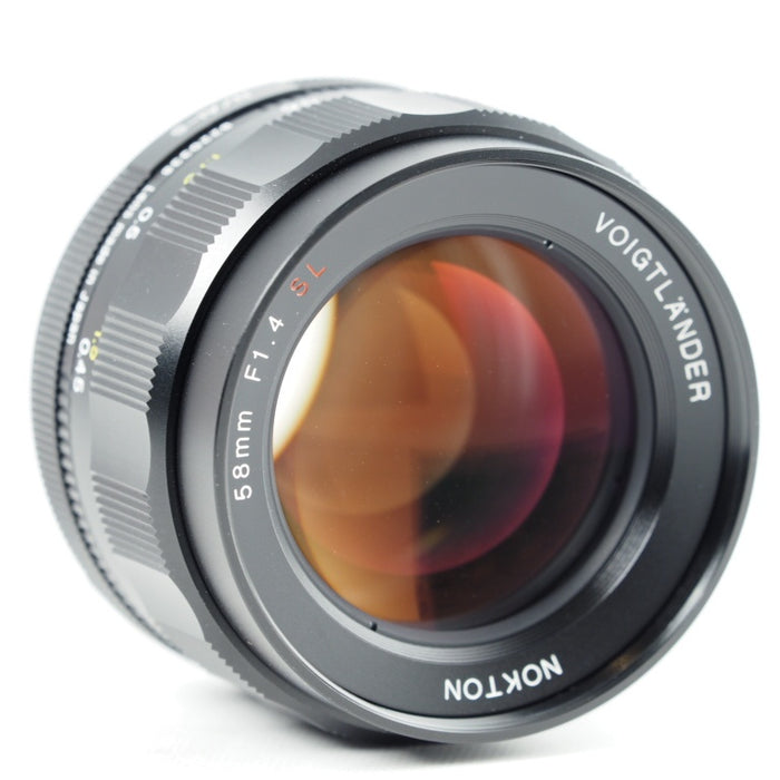 VoightLander NOKTON 58mm F1.4 SLIIS Ai-S ニコン Fマウント シルバーリム フォクトレンダー 単焦点レンズ #14413